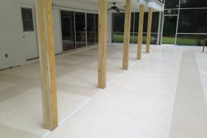 Acrylic coating for commercial and residential floors in Florida.