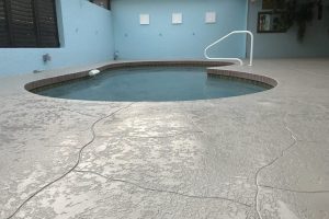 Safety first with anti-slip pool deck coatings in Florida.