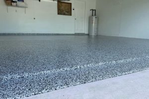 Resistant and customizable garage floor coatings