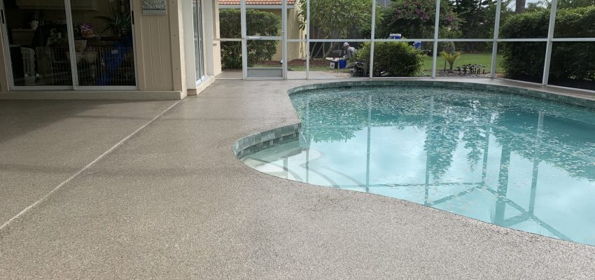 Pool Deck Resurfacing by DecoCrete Services